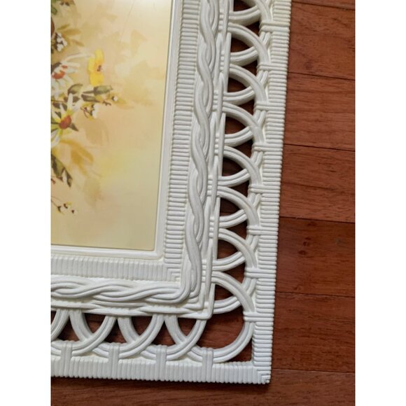 1977 Homco DART Molded Plastic Wall Art Basket of Daisies by Carpenter 21x18 - Picture 4 of 16